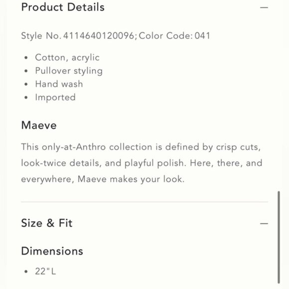 NWT Size M  Maeve NYC Graphic Twofer Sweater - Picture 6 of 15